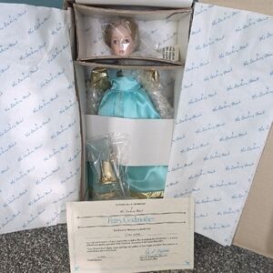 Danbury Mint Fairy Godmother Doll in Blue and Gold